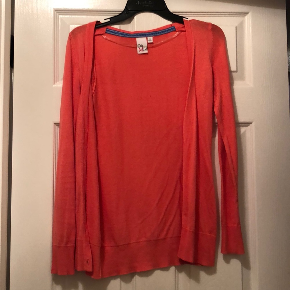 Coral cardigan